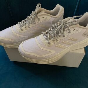 Adidas Duramo 10 White Running Shoes Sneakers HP2388 Athletic Lightmotion Ladies